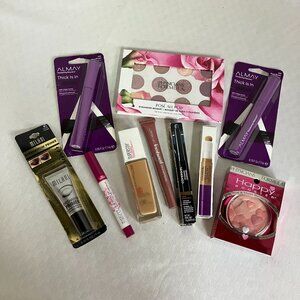 10-Piece Makeup Kit Milani Maybelline PF Almay CoverGirl Full Face Set New